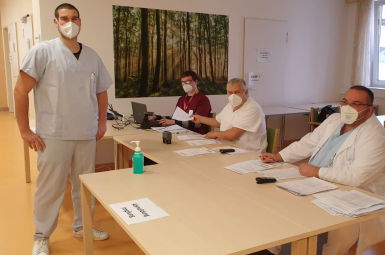 Impfstart im St. Josefs Krankenhaus Balserische Stiftung