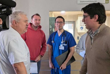 Pilotprojekt gegen Ärztemangel - Während des Drehs